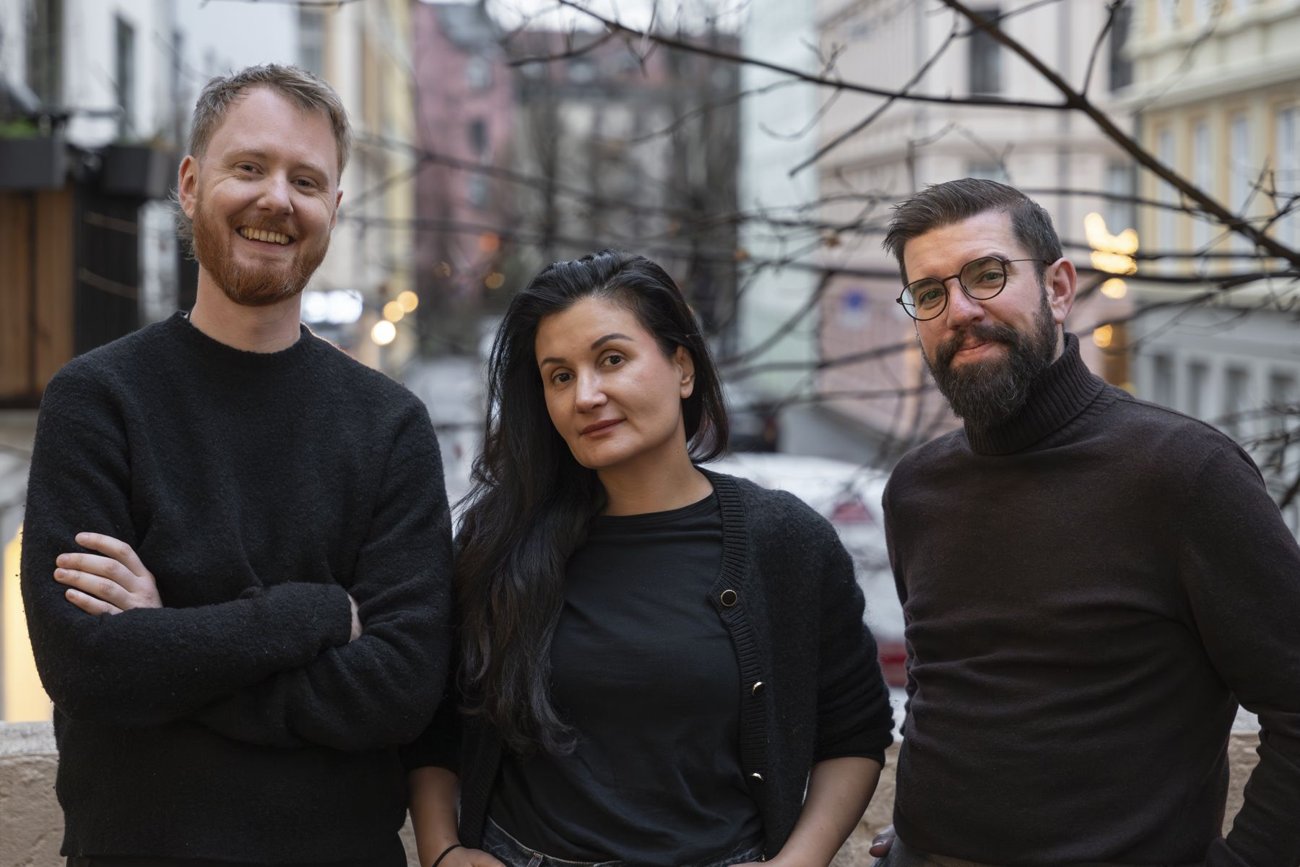 Christopher Bechmann, Nina Golizade Moen og Thomas Moen i MOEN&Co